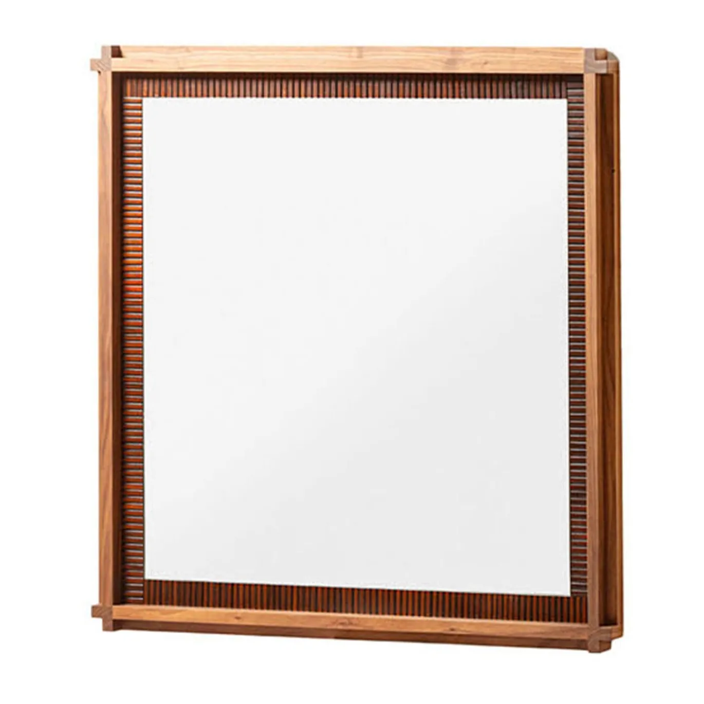 Specchio quadrato Structura Crisscross Brown