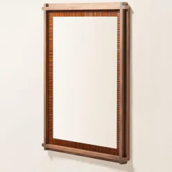 Specchio rettangolare Structura Crisscross Brown