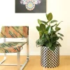Splot4flowers Cachepot ottico nero