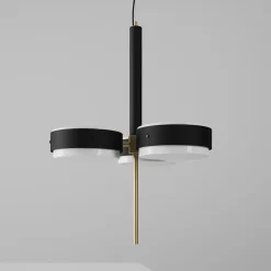 SPZ02 Lampada a sospensione in metallo nero