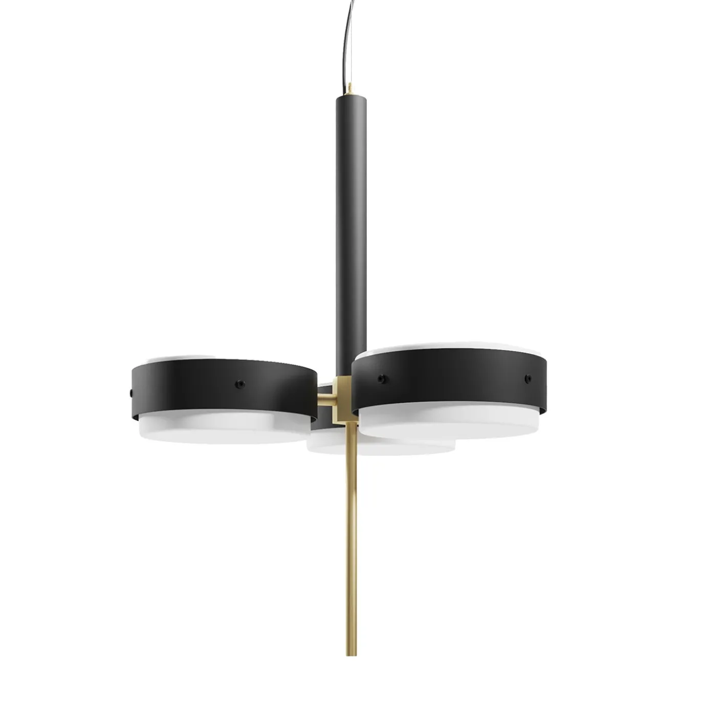 SPZ02 Lampada a sospensione in metallo nero