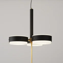 SPZ02 Lampada a sospensione in metallo nero