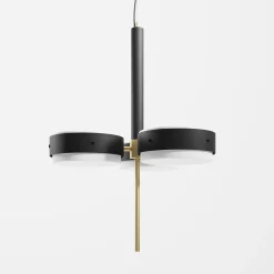 SPZ02 Lampada a sospensione in metallo nero