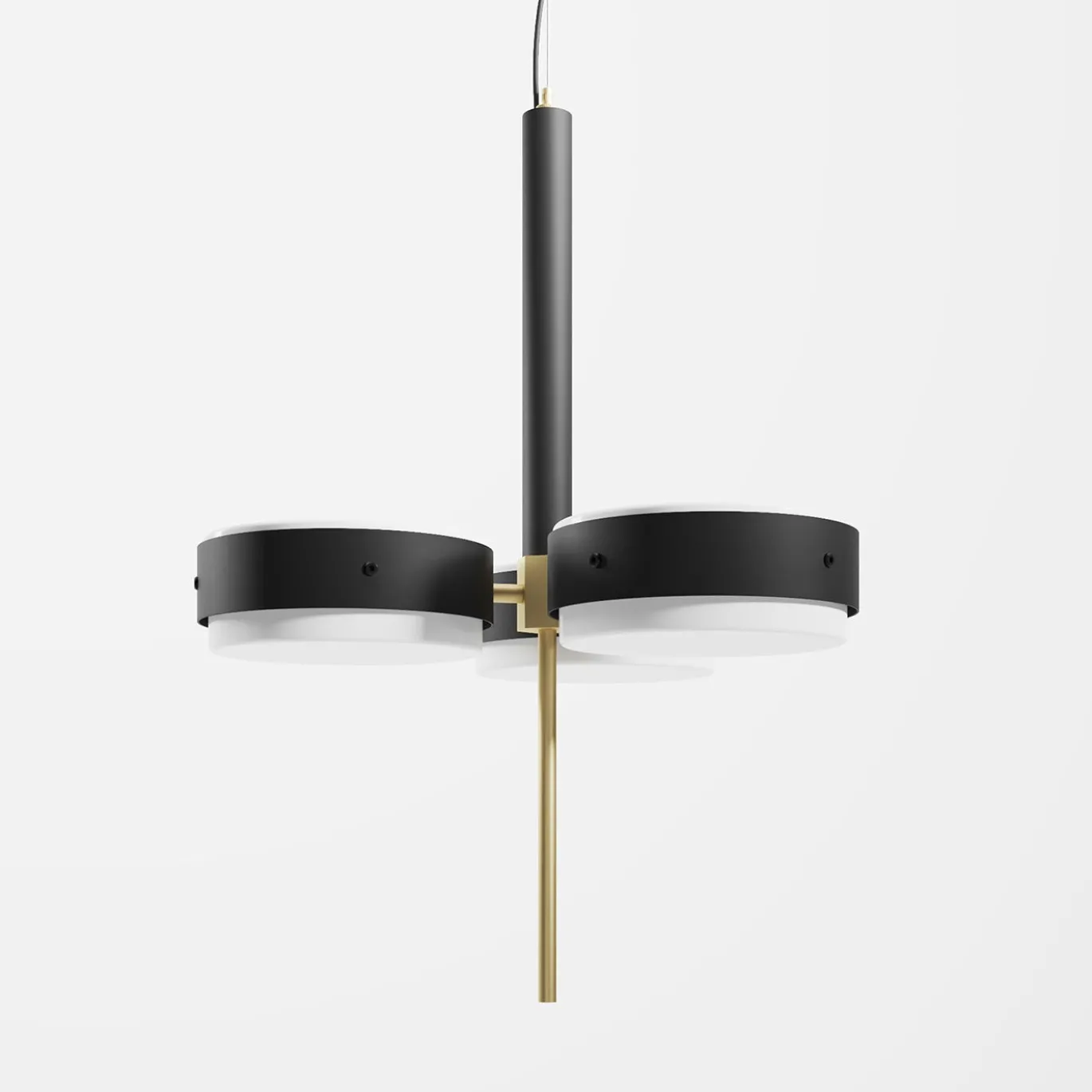 SPZ02 Lampada a sospensione in metallo nero