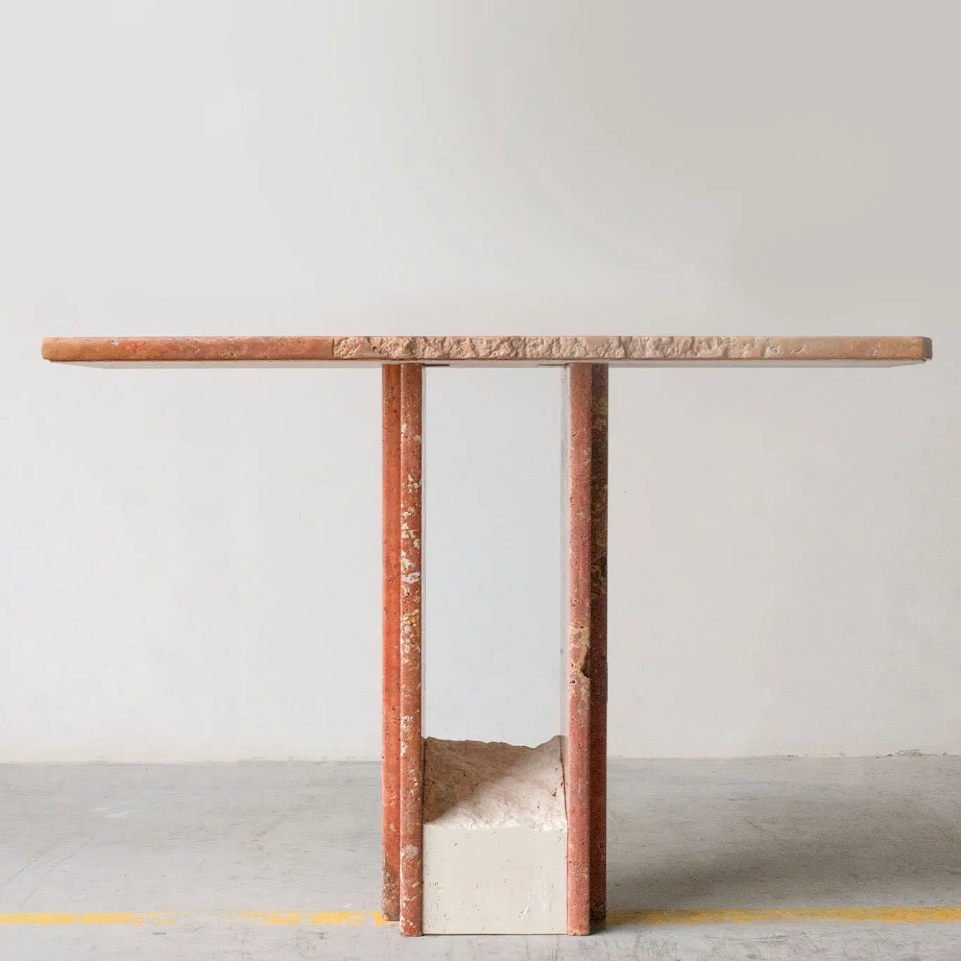 SSC103-2 Consolle in marmo Travertino Rosso