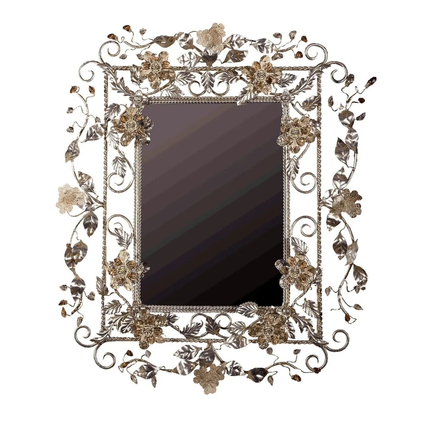 S/15 Specchio da parete floreale