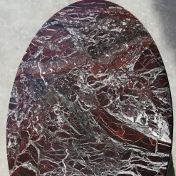 SST023-1 Tavolo da Gioco Ovale in Marmo Rosso Levanto