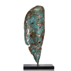 Statua Germoglio in Rame Verde