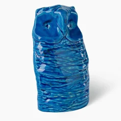 Statuetta di Gufo Blu di Aldo Londi