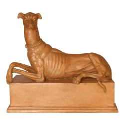 Statuetta di levriero