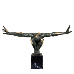 Statuetta Tuffatore in Bronzo