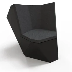 21st Century Poltrona Rolling Stone grigio scuro