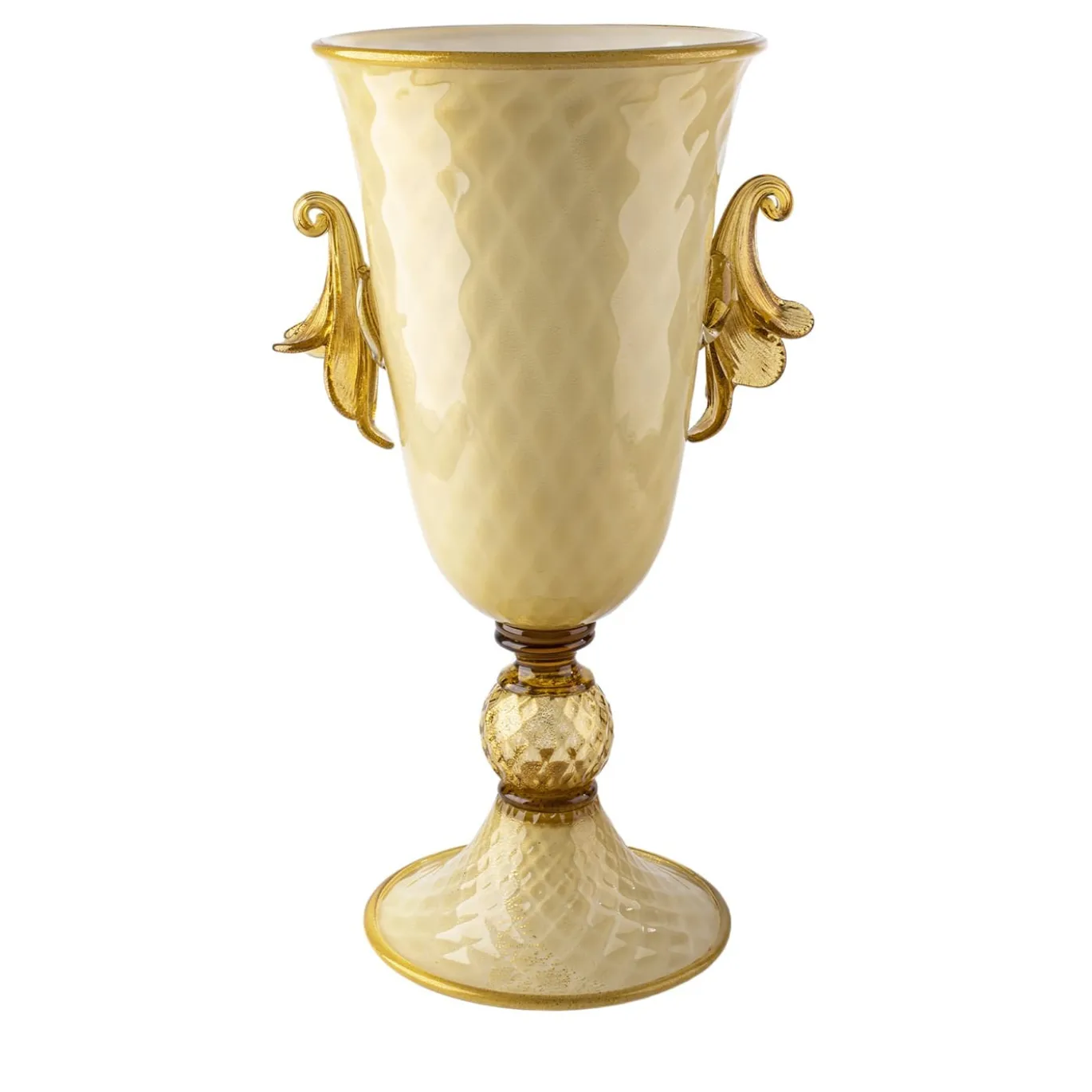 Stmat Vaso a forma di pallottola fumé e dorata