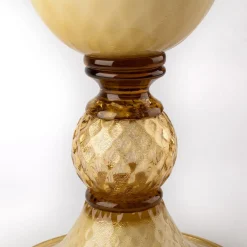 Stmat Vaso a forma di pallottola fumé e dorata
