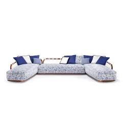 Sunset Basket Blu e Bianco Elemento Centrale di Paola Navone & AMP