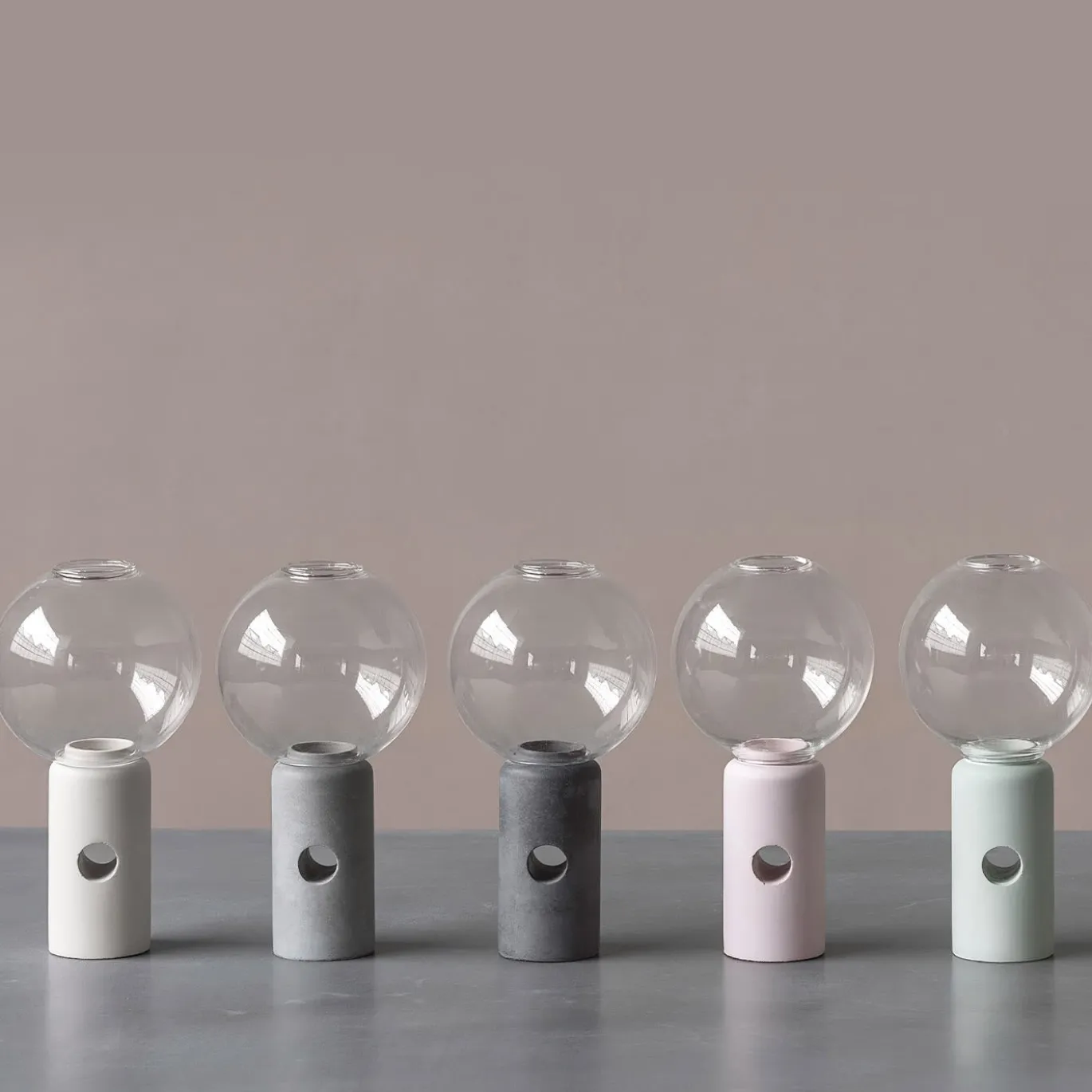 Supporto per candele verde In & Outdoor Efesto Salvia