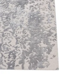 Tappeto Annodato a Mano Bianco Antico e Frassino