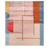Tappeto Annodato A Mano Old Rose & Twilight Blue