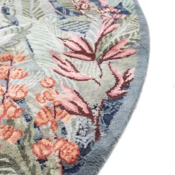 Tappeto Annodato A Mano Peacoat & Old World Blue Oval