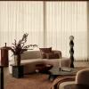 Tappeto Bamboo Shaded rettangolare in seta di bamboo Bronzo