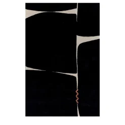 Tappeto Blocks in Ebony and White di Keith Pillow da Daaa Haus