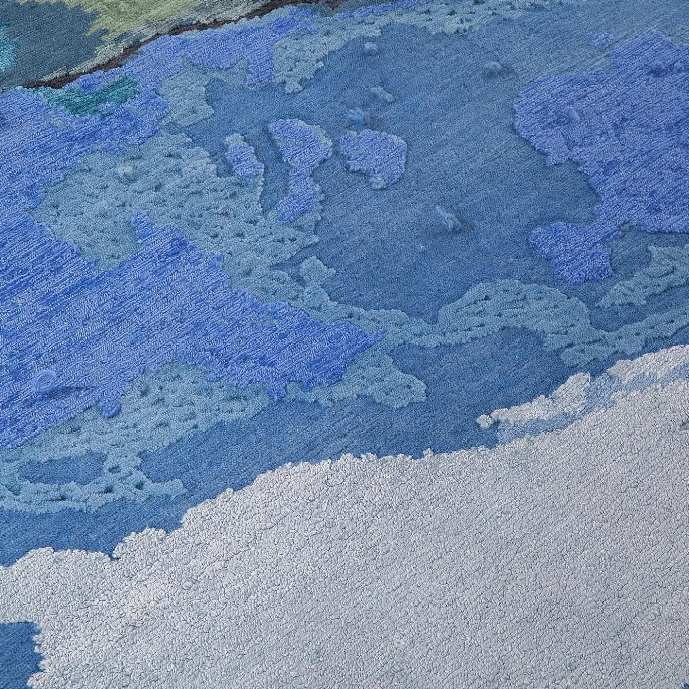 Tappeto blu Tactile