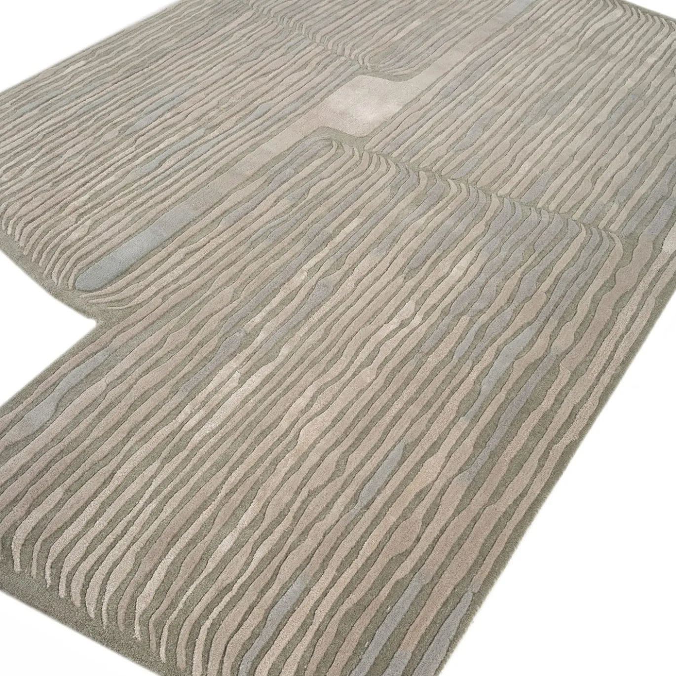 Tappeto Calming Cove BlueBell trapuntato a mano