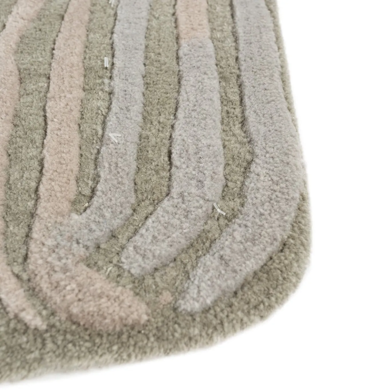 Tappeto Calming Cove BlueBell trapuntato a mano
