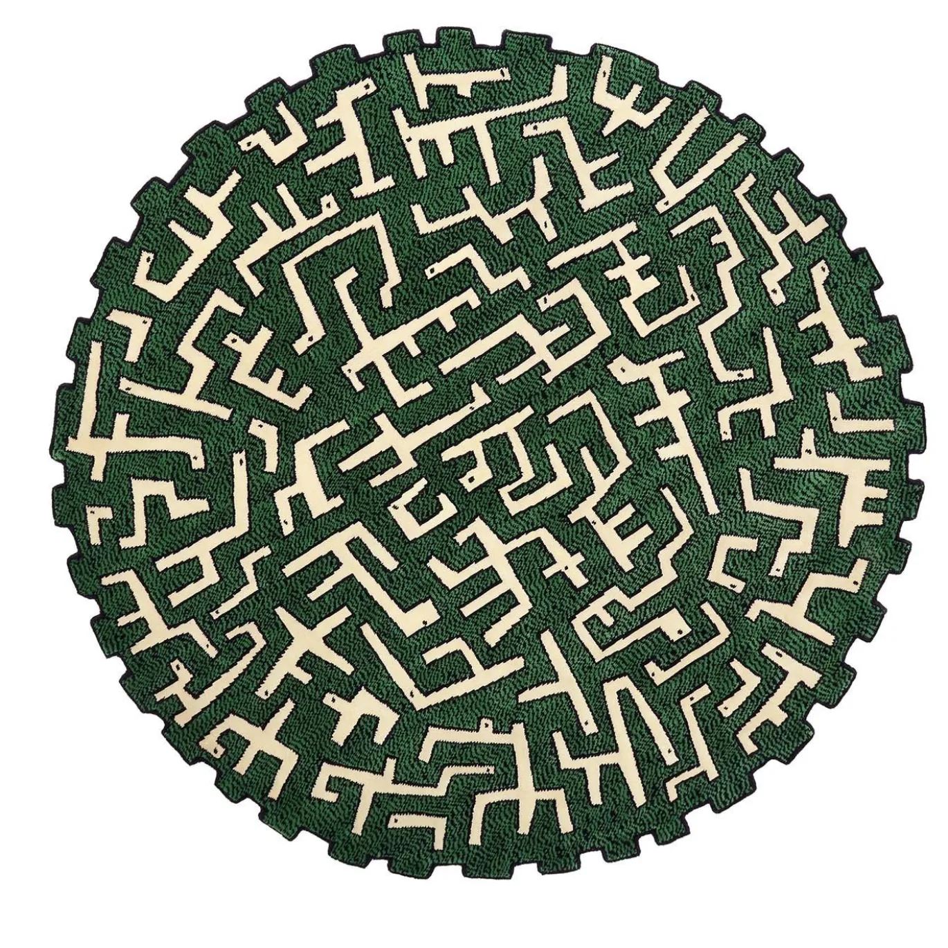 Tappeto Ciliophora verde di Maarten Baas
