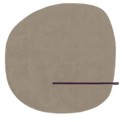 Tappeto Circolare "Tondo non Tondo" colore Crema