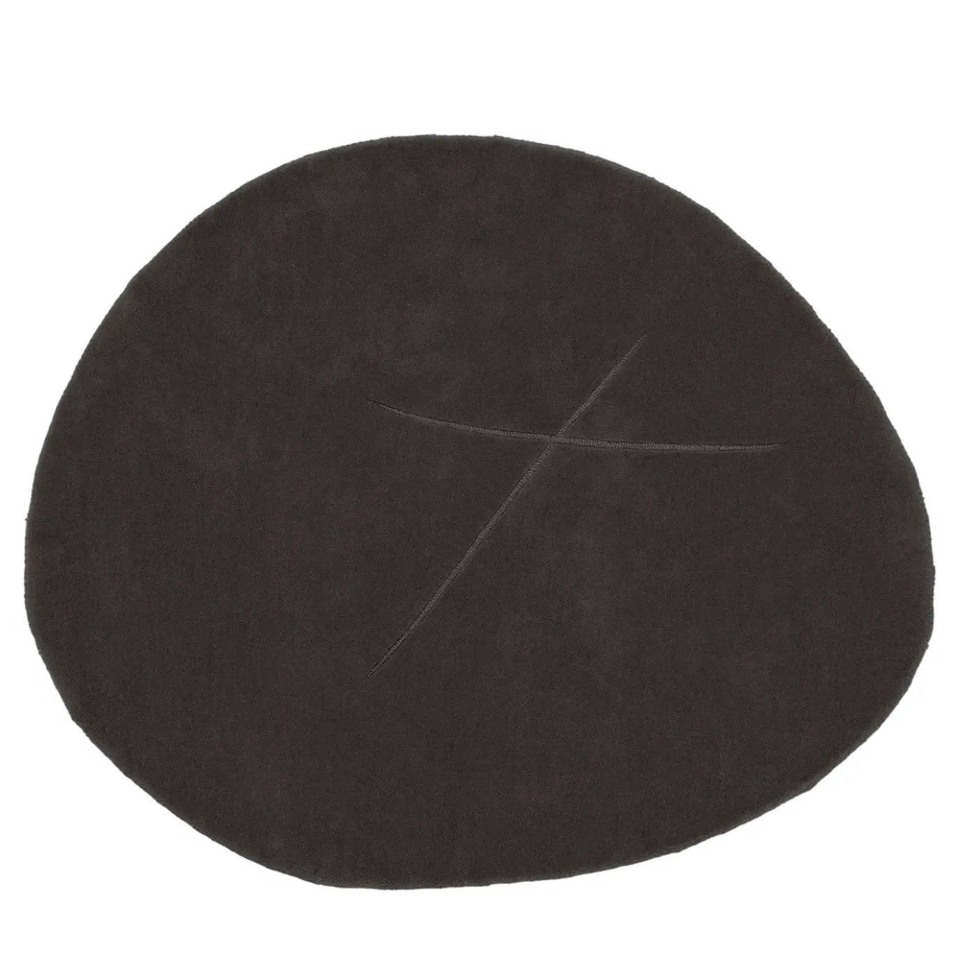 Tappeto Circolare "Tondo non Tondo" X irregolare colore ferro