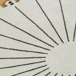 Tappeto CoDeco rotondo in lana e tencel oro e beige di Marcante-Testa #4