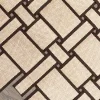 Tappeto da esterno rettangolare beige Dama Chevron