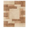 Tappeto 'Deco' di ispirazione Art Deco nei toni del beige e del marrone