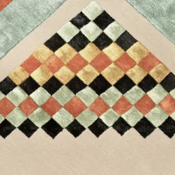 Tappeto Dharma in Seta Beige