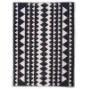 Tappeto Divinità rettangolare bianco e nero