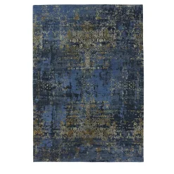 Tappeto Elite Blu Navy Oro