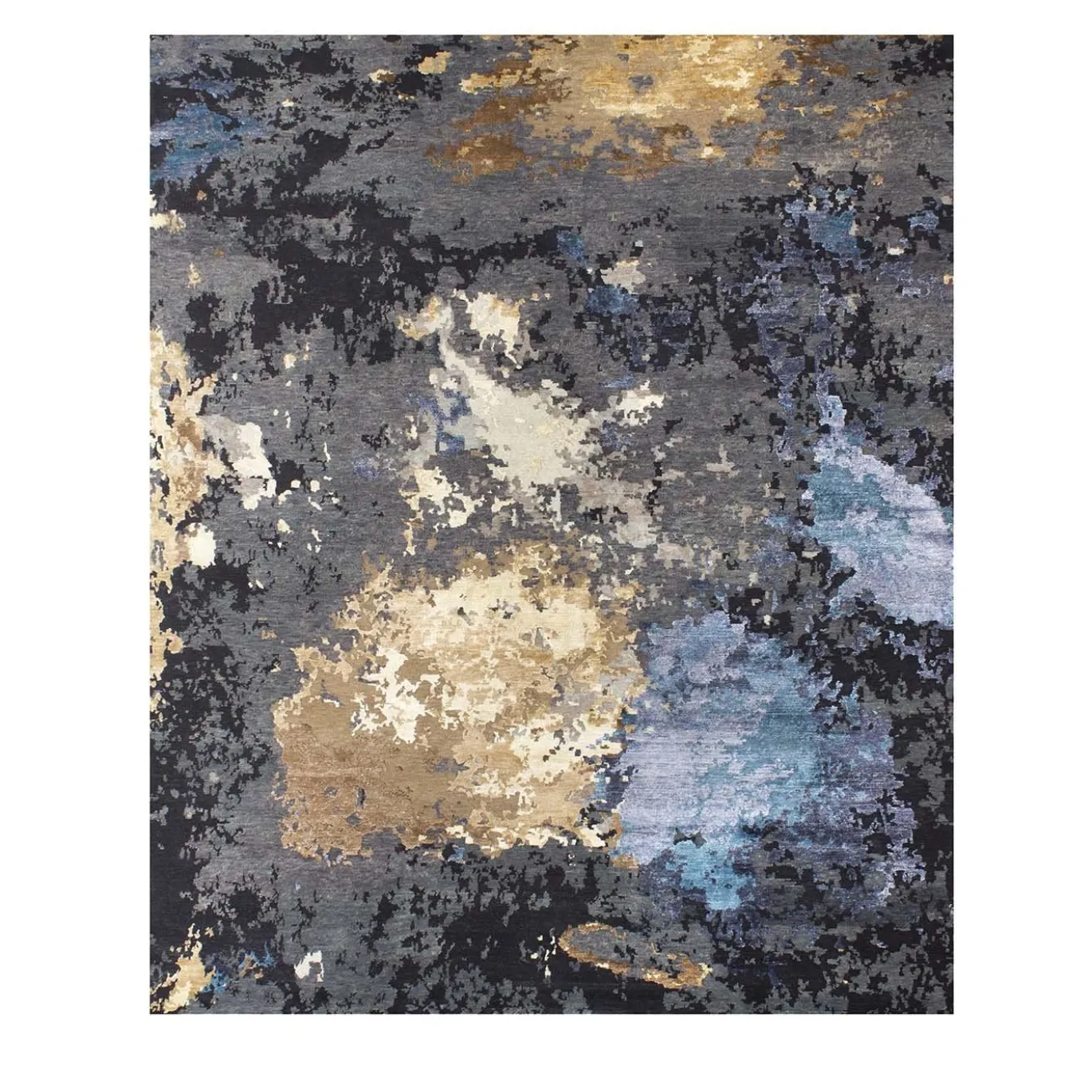 Tappeto Elite Charcoal Blue Gold