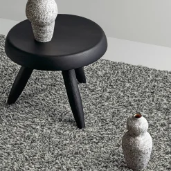 Tappeto Erbe in lana di alpaca nero e grigio di Ignacia Murtagh