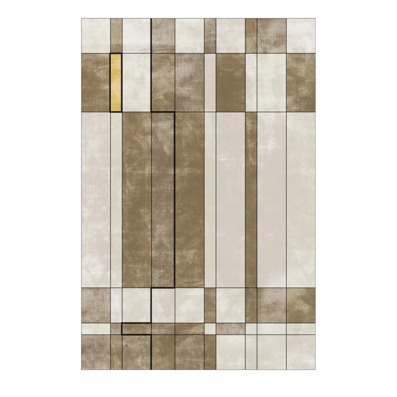 Tappeto Faces Reloaded Marked Tobacco #5 di Dainelli Studio