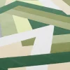 Tappeto Fannie geometrico in Lana della Nuova Zelanda Verde di Ken Scott