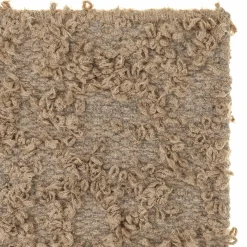 Tappeto Folia in seta, lino e lana di alpaca marrone di Ignacia Murtagh