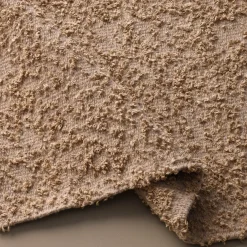 Tappeto Folia in seta, lino e lana di alpaca marrone di Ignacia Murtagh