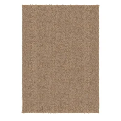 Tappeto Folia in seta, lino e lana di alpaca marrone di Ignacia Murtagh