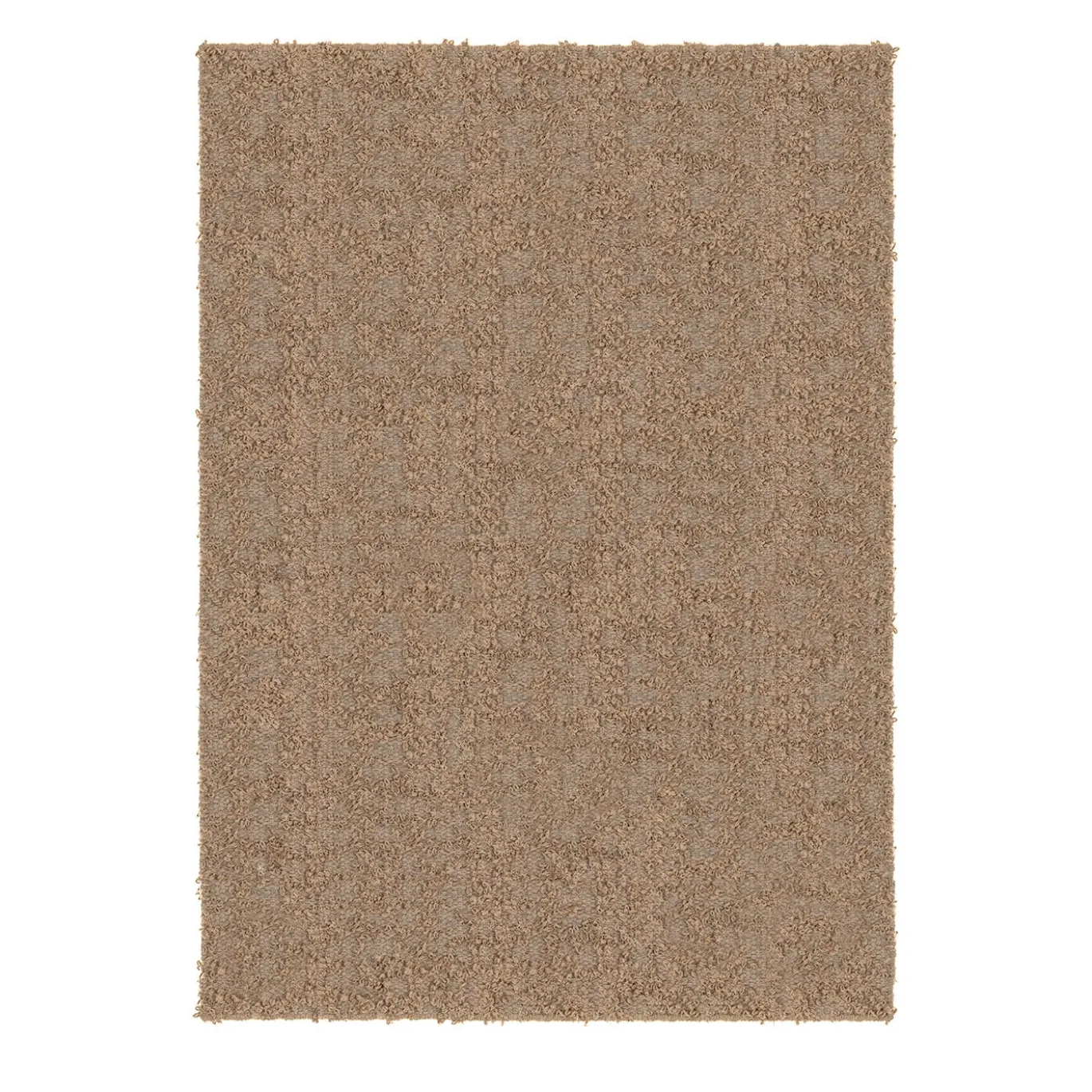 Tappeto Folia in seta, lino e lana di alpaca marrone di Ignacia Murtagh