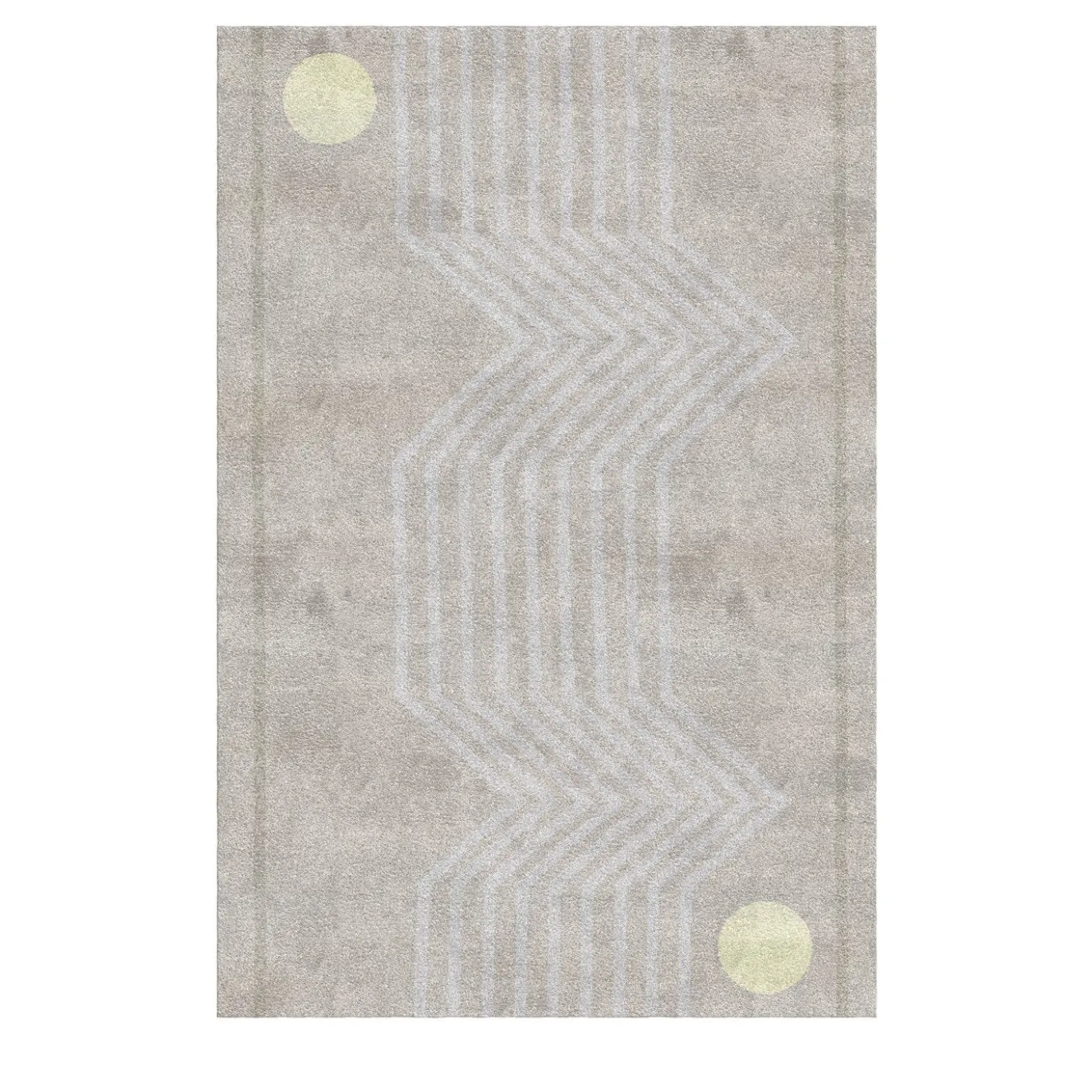 Tappeto Futuro grigio e beige di Vanessa Ordonez