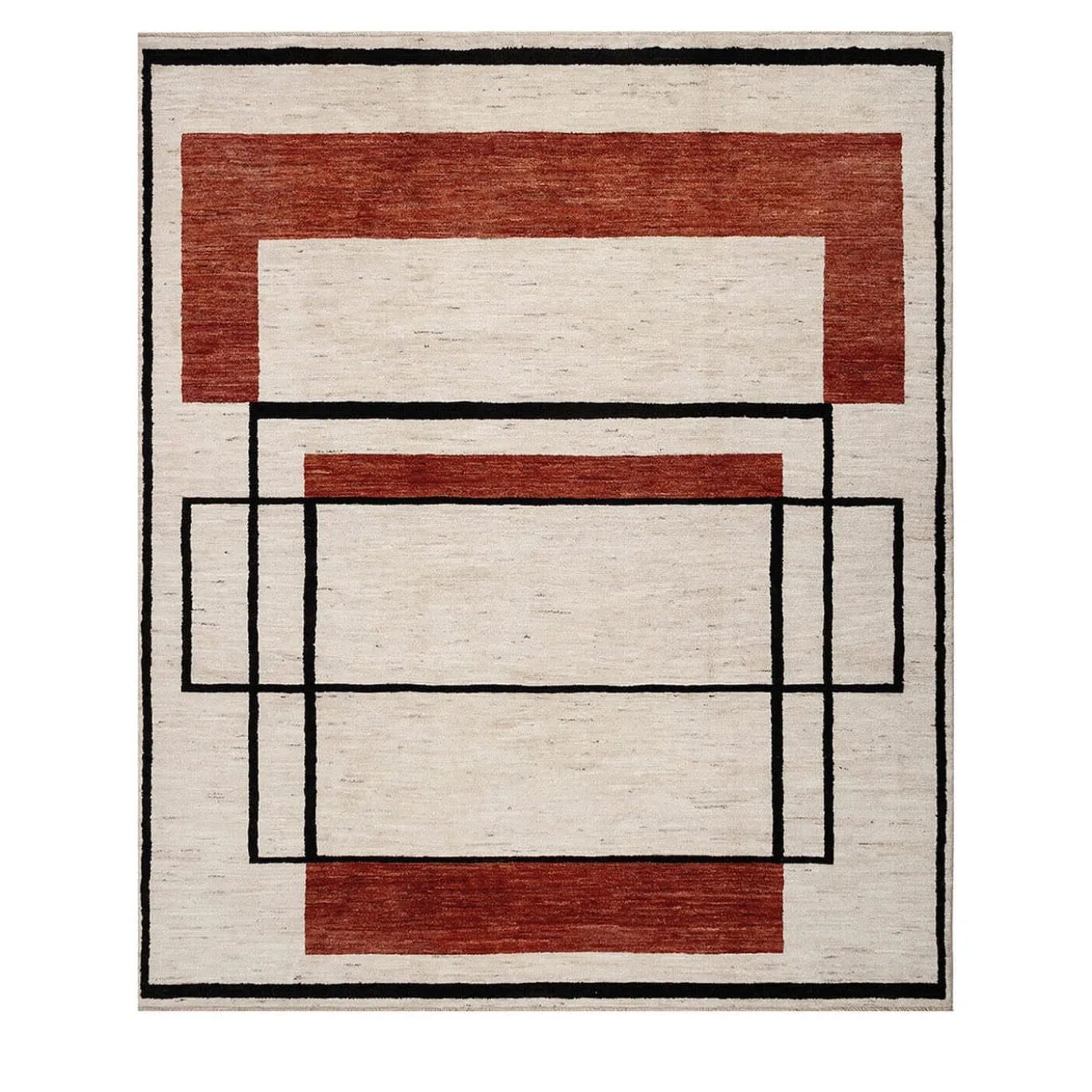 Tappeto geometrico in lana policroma Collectives di Carlotta Fortuna