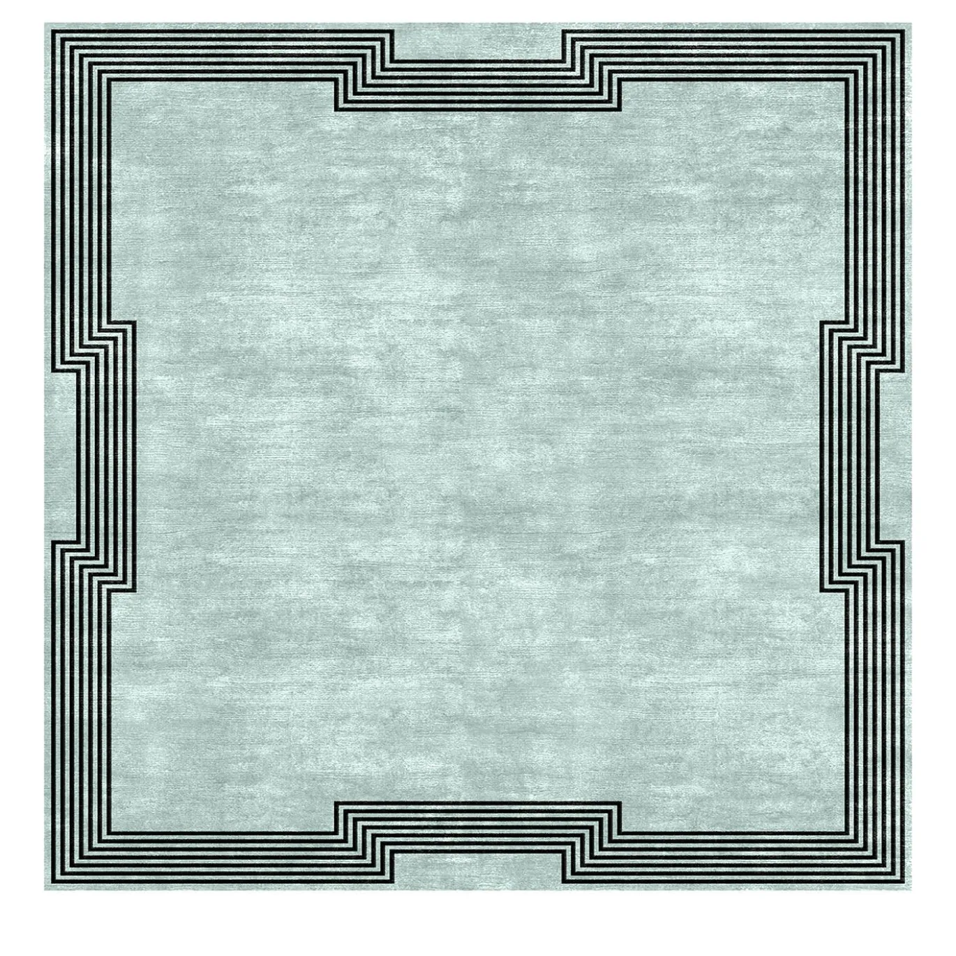Tappeto Geometrico Scala Azzurro di 13.1 Studio