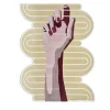Tappeto Hands sinuous pebble