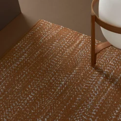 Tappeto in Alpaca, Lino e Seta marrone di Ignacia Murtagh
